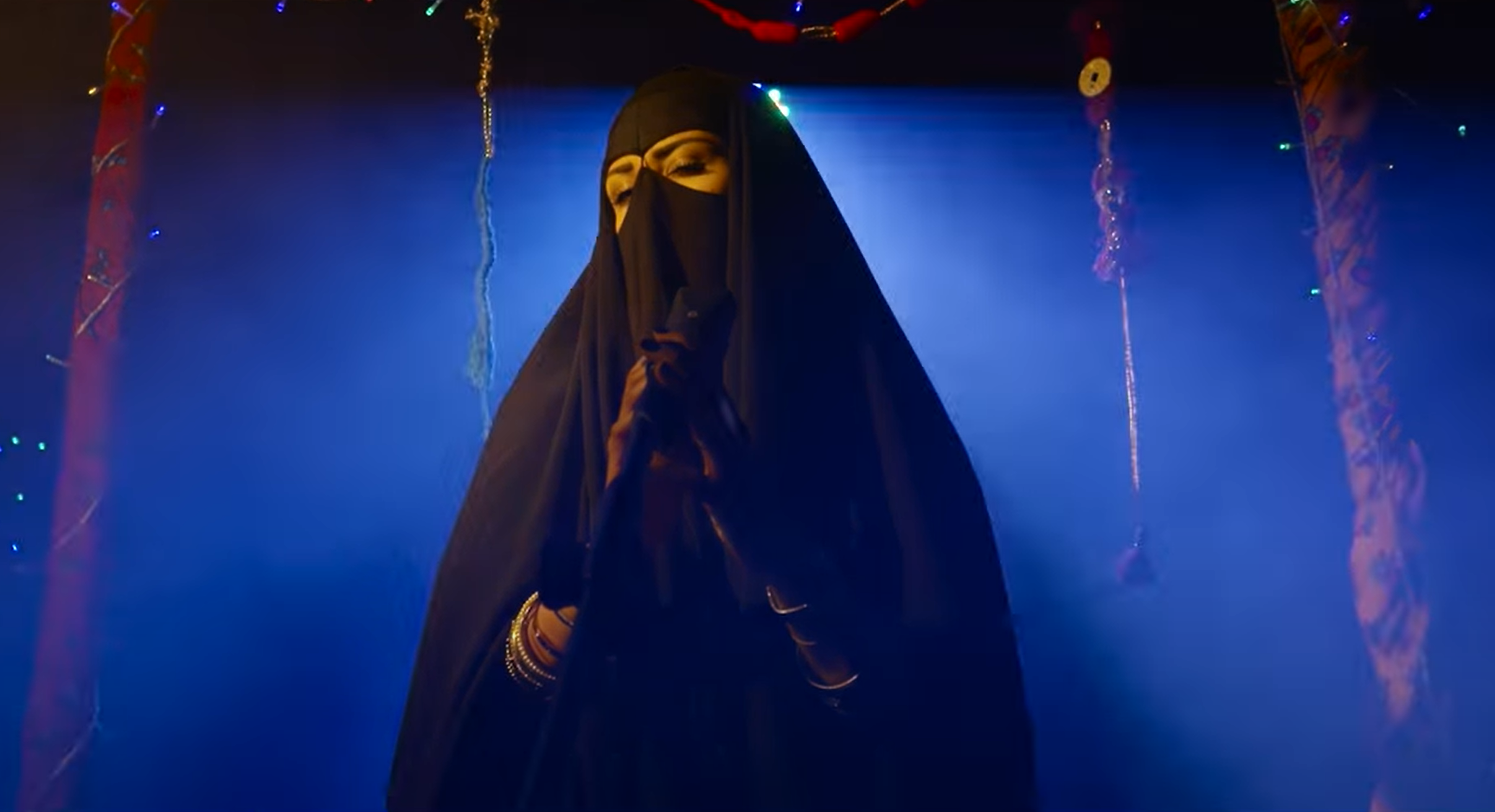 Saudi woman in a music video